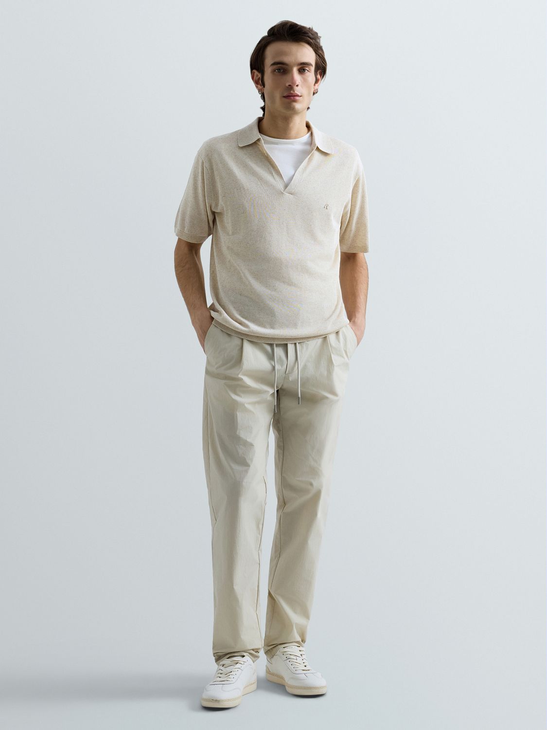 PÁNSKÉ PLETENÉ POLO TRIČKO