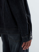 DÁMSKÁ OVERSIZED DŽÍNOVÁ BUNDA REPLAY S KOŽENÝM LÍMCEM