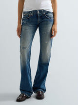 DEMIM – DÁMSKÉ BOOTCUT DŽÍNY REPLAY – MODRÉ
