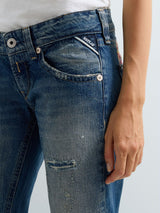 DEMIM – DÁMSKÉ BOOTCUT DŽÍNY REPLAY – MODRÉ