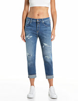 MARTY – DÁMSKÉ SLIM FIT DŽÍNY REPLAY – MODRÉ