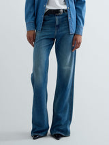 BECKA – DÁMSKÉ BOOTCUT DŽÍNY REPLAY – MODRÉ
