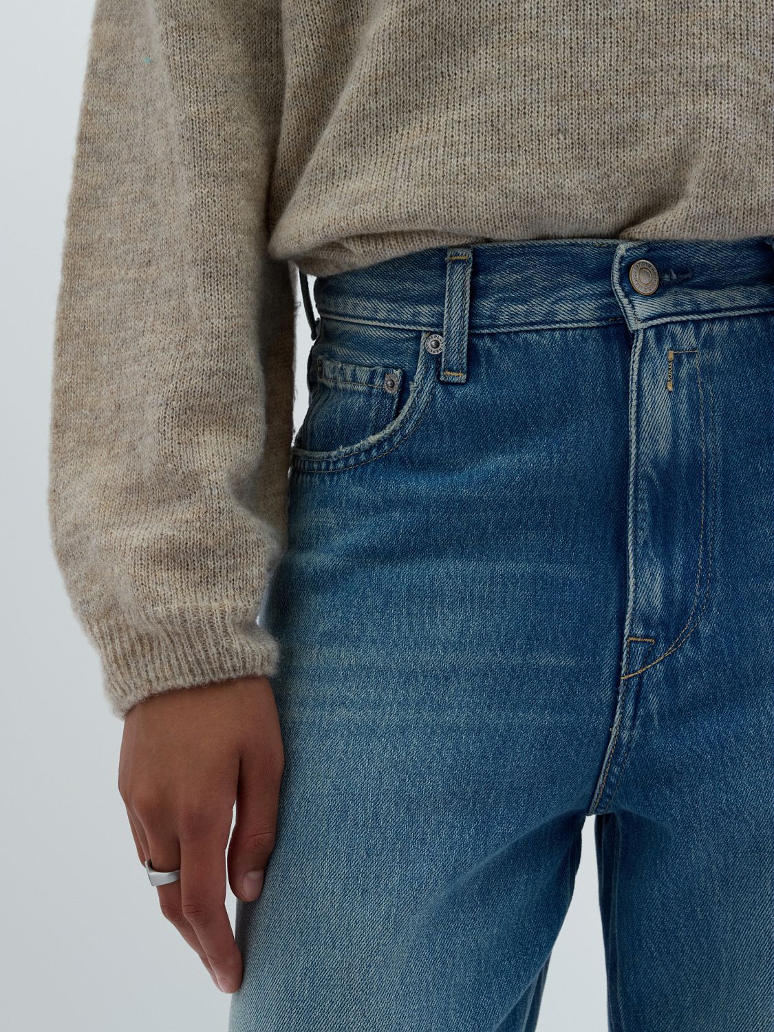CARY – DÁMSKÉ WIDE LEG DŽÍNY REPLAY – MODRÉ