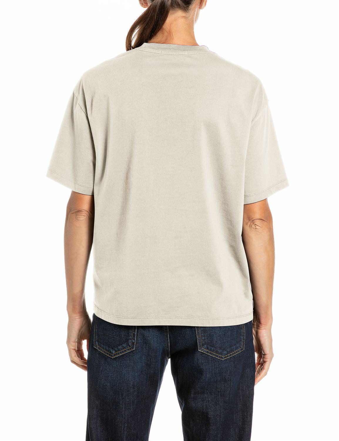 DÁMSKÉ OVERSIZED TRIČKO REPLAY S POTISKEM