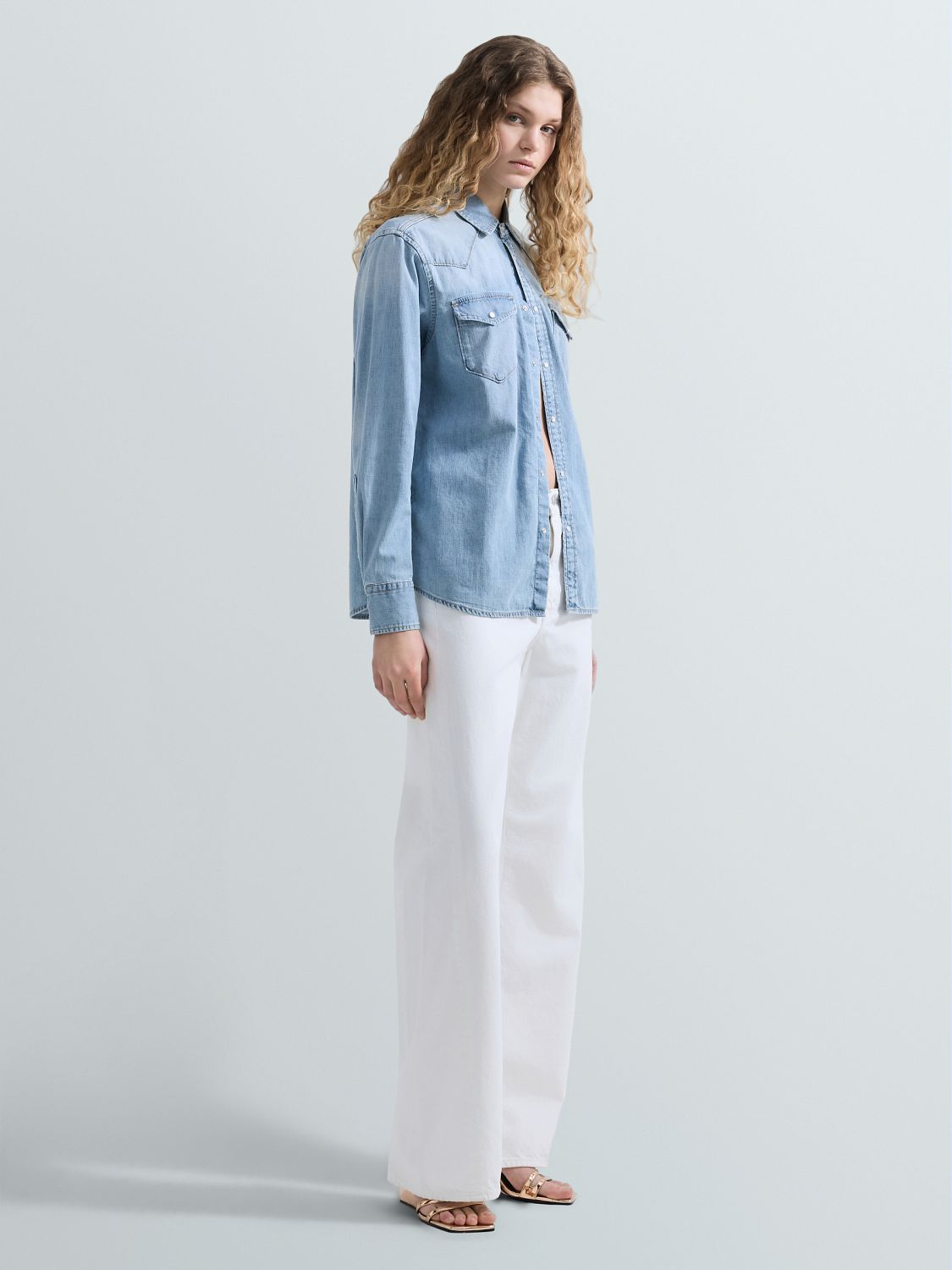 DÁMSKÁ OVERSIZE DŽÍNOVÁ KOŠILE REPLAY