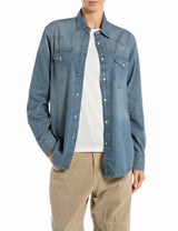 Džínová košile s kapsami