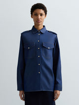 DŽÍNOVÁ KOŠILE REPLAY S KLOPOVÝMI KAPSAMI