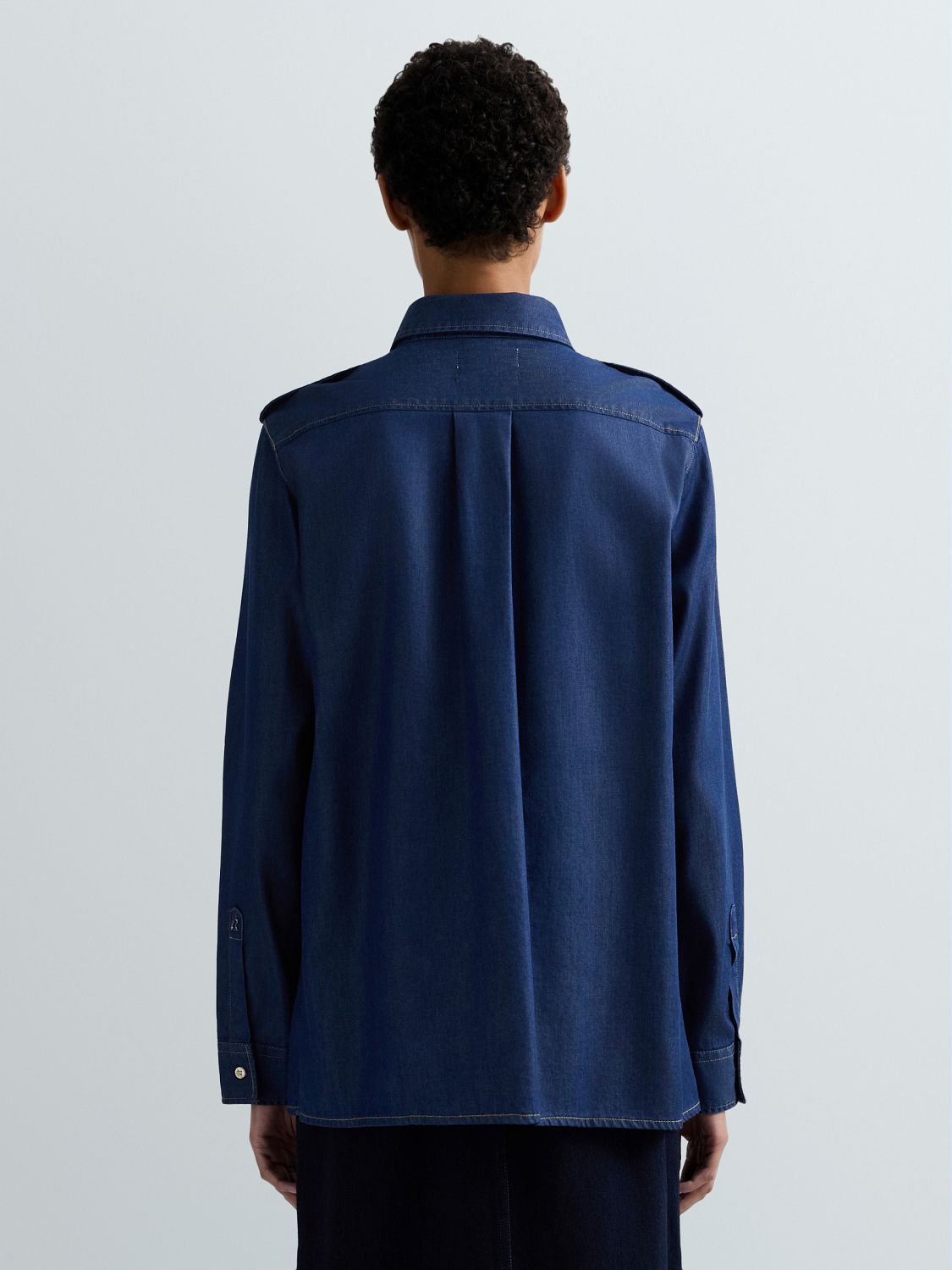 DŽÍNOVÁ KOŠILE REPLAY S KLOPOVÝMI KAPSAMI