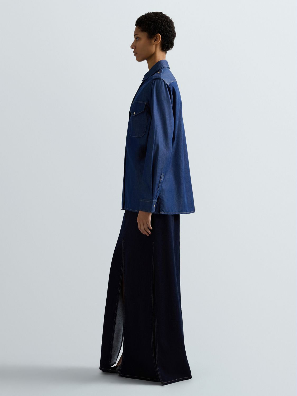 DŽÍNOVÁ KOŠILE REPLAY S KLOPOVÝMI KAPSAMI