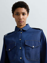 DŽÍNOVÁ KOŠILE REPLAY S KLOPOVÝMI KAPSAMI