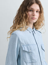 DÁMSKÁ DENIM KOŠILE VOLNÉHO STŘIHU