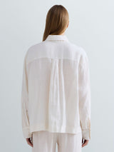 OVERSIZE LNĚNÁ KOŠILE S KAPSIČKOU REPLAY