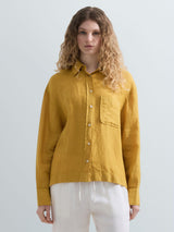 OVERSIZE LNĚNÁ KOŠILE S KAPSIČKOU REPLAY