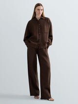 OVERSIZE LNĚNÁ KOŠILE S KAPSIČKOU REPLAY