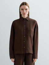 OVERSIZE LNĚNÁ KOŠILE S KAPSIČKOU REPLAY