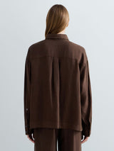 OVERSIZE LNĚNÁ KOŠILE S KAPSIČKOU REPLAY