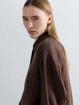 OVERSIZE LNĚNÁ KOŠILE S KAPSIČKOU REPLAY