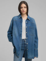 Dámská džínová oversized košile