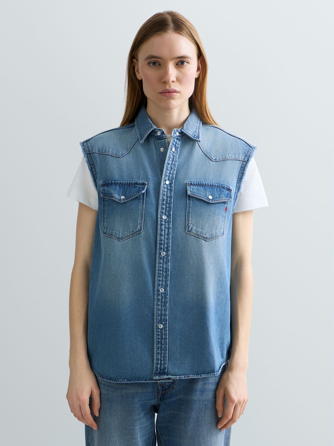 DÁMSKÁ KOŠILE BEZ RUKÁVŮ