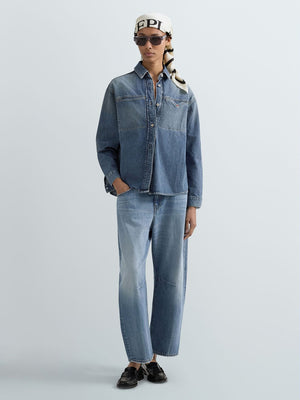 DÁMSKÁ DŽÍNOVÁ OVERSIZE KOŠILE REPLAY