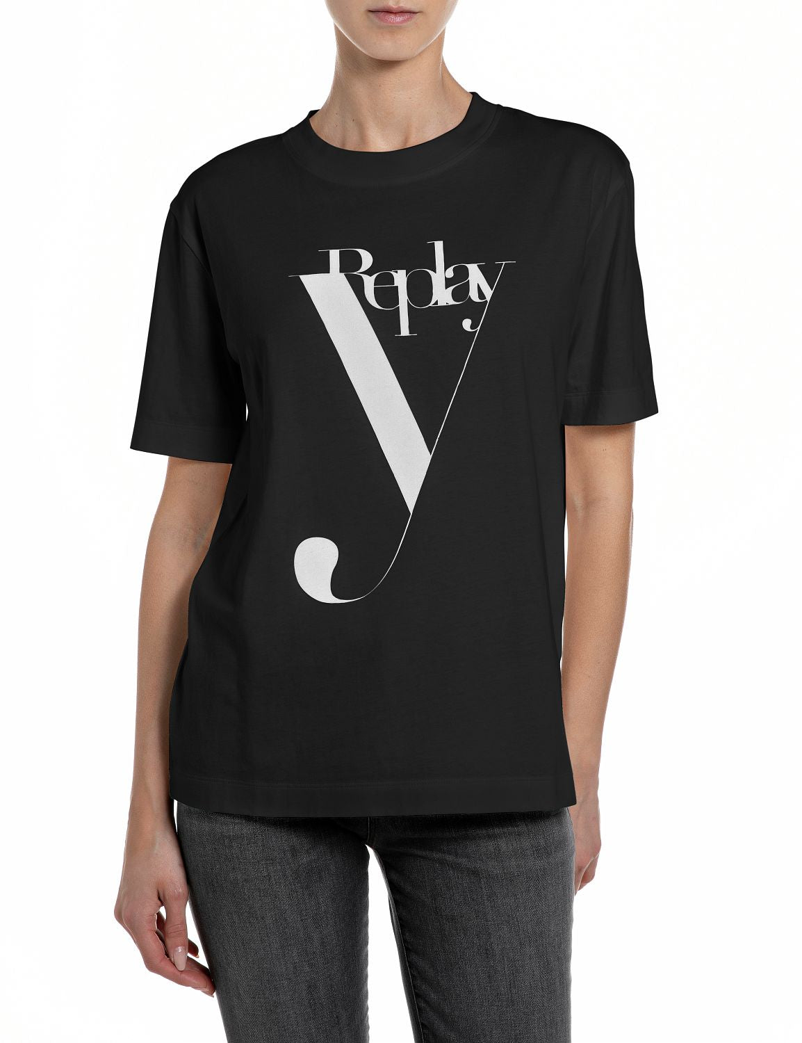 DÁMSKÉ BAVLNĚNÉ TRIČKO S VELKÝM LOGEM