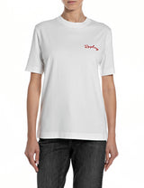 BÍLÉ TRIČKO S POTISKEM NA ZÁDECH