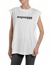 DÁMSKÉ TRIČKO BEZ RUKÁVŮ REPLAY