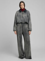 Dámská mikina s límečkem a zipem