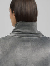 Dámská mikina s límečkem a zipem