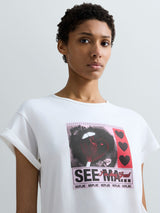 REPLAY DÁMSKÉ TRIČKO S VÝRAZNÝM MOTIVEM