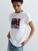 REPLAY DÁMSKÉ TRIČKO S VÝRAZNÝM MOTIVEM