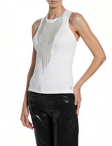 Dámské tílko s ozdobným řetízkem