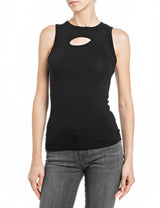 DÁMSKÝ SLIM TOP S VÝŘEZEM