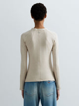 REPLAY JEDNODUCHÉ DÁMSKÉ TRIČKO S KNOFLÍČKY A DLOUHÝM RUKÁVEM