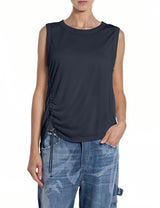 DÁMSKÝ TOP S BOČNÍM STAŽENÍM