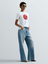 REPLAY DÁMSKÉ TRIČKO S VÝRAZNÝM MOTIVEM