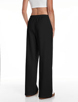 TEPLÁKOVÉ KALHOTY S VYSOKÝM PASEM A ŠIROKÝMI NOHAVICEMI