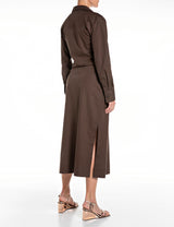 DLOUHÉ KOŠILOVÉ ŠATY S PÁSKEM