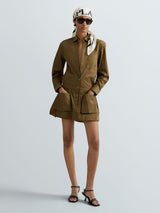 KOŠILOVÉ MINI ŠATY S KAPSAMI