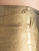 ZLATÁ SUKNĚ S ASYMETRICKÝM STŘIHEM