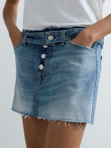 DŽÍNOVÁ MINI SUKNĚ REPLAY S KNOFLÍKY