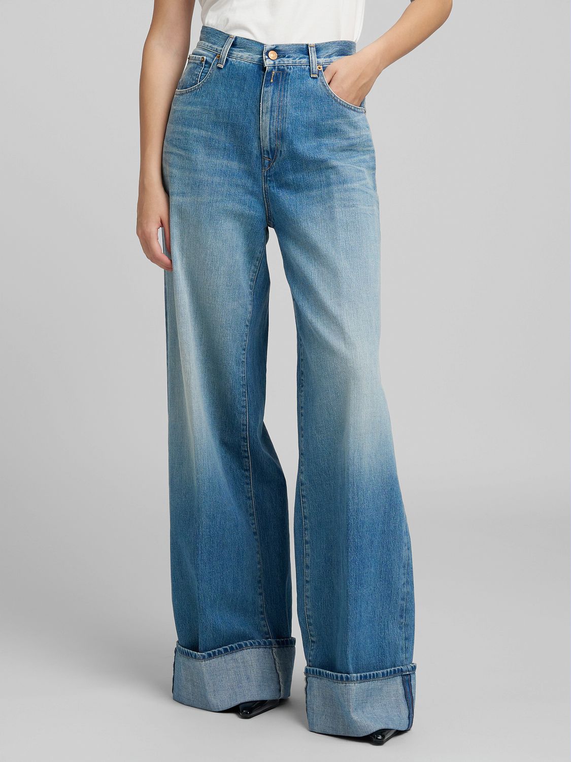 NALAJA – Džíny s širokými nohavicemi